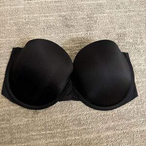 Victorias Secret Black Multi Way Strapless Underwire Bra 34DD